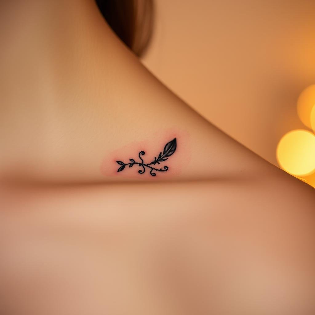 An ornate, intricately designed family tattoo set against a warm, soft-focused background. The tattoos feature delicate linework and intricate patterns, conveying the deep, meaningful connection between family members. The designs incorporate symbolic elements like feathers, leaves, or intertwined vines to represent the bonds of love and kinship. The tattoos are showcased with a subtle, even lighting that highlights the details and textures, creating a sense of intimacy and thoughtfulness. The overall composition exudes a sense of sentimentality and personal significance, reflecting the heartfelt significance of family tattoos.