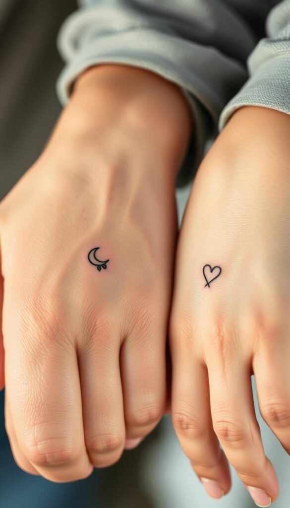 Father Daughter Small Tattoos