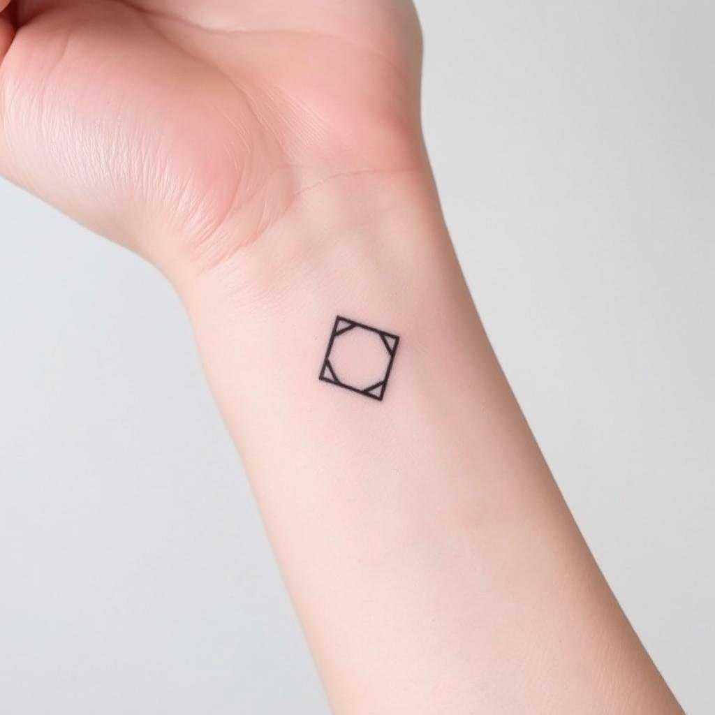 Geometric shapes tattoo