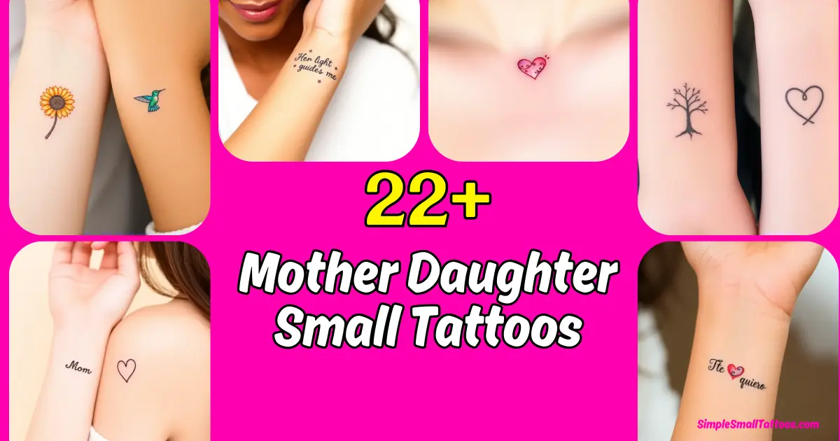 Read more about the article Cute Mother Daughter Small Tattoos – Inspiring Ideas