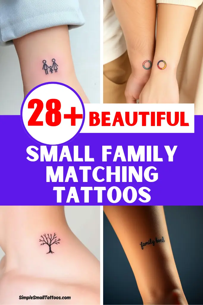 Small Family Matching Tattoo