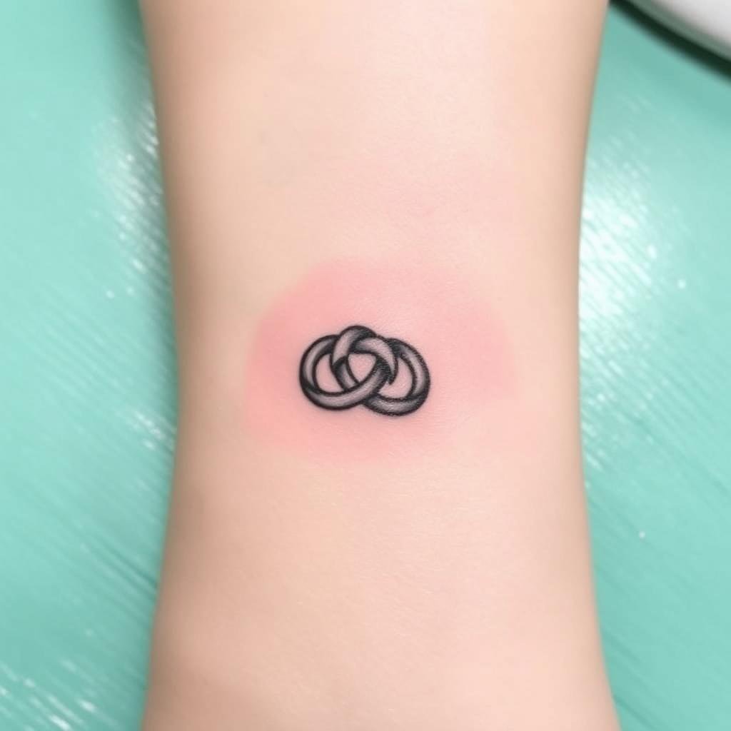 intertwined knots tattoo