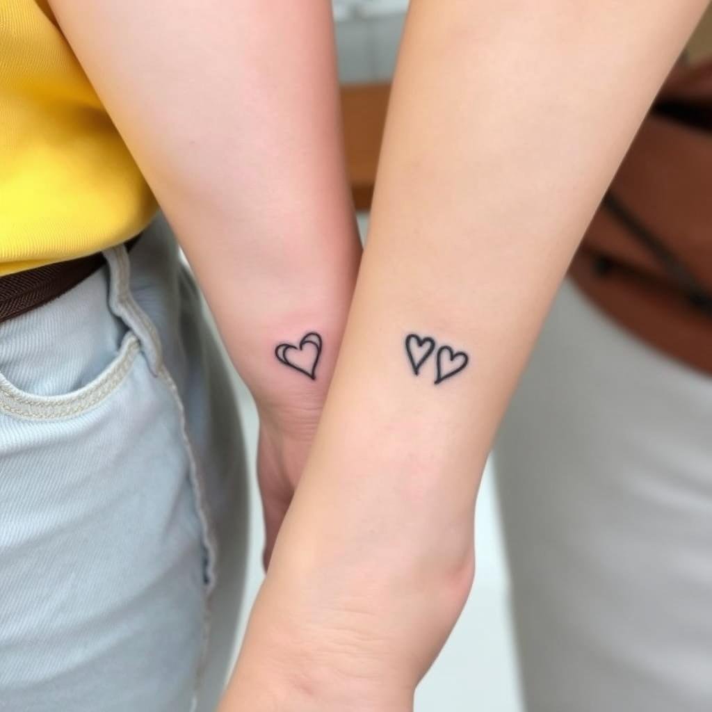 small Customizing matching tattoos