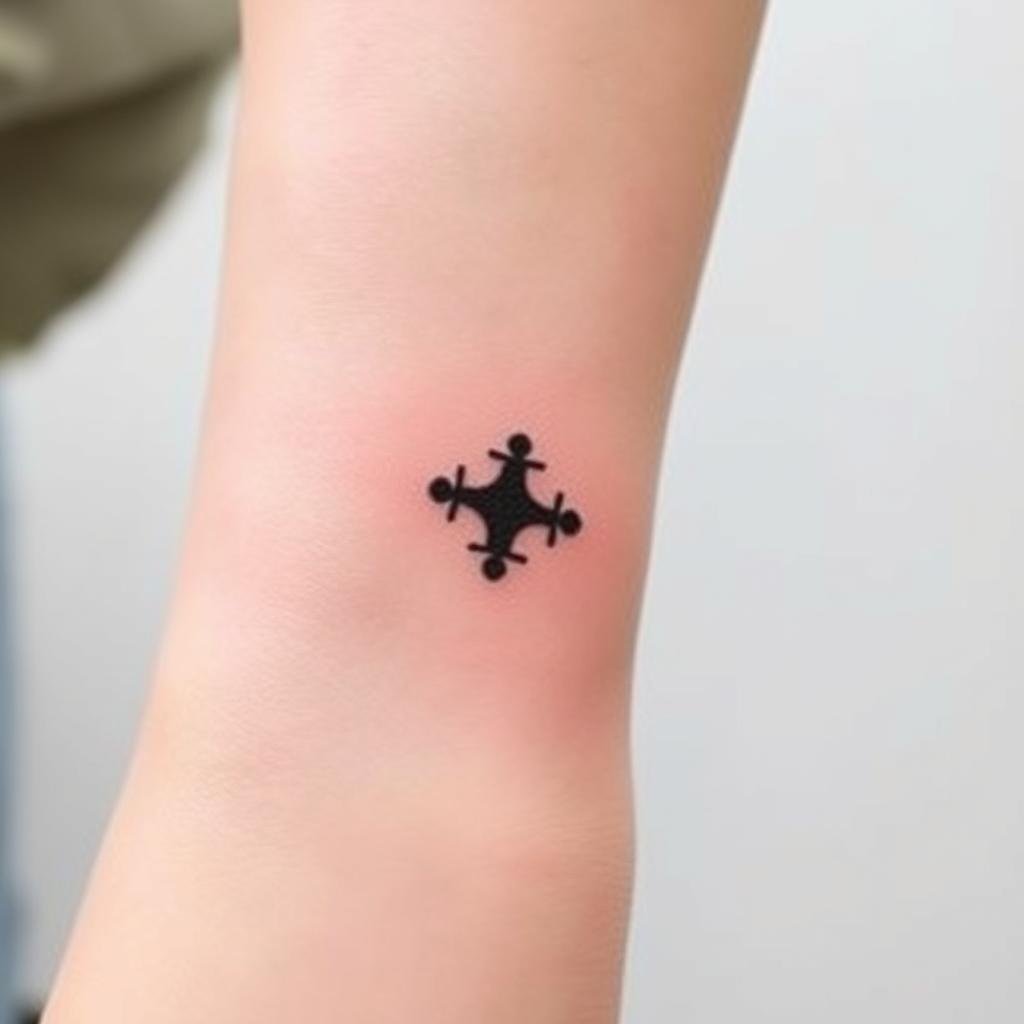 small symbols like puzzle pieces or stars