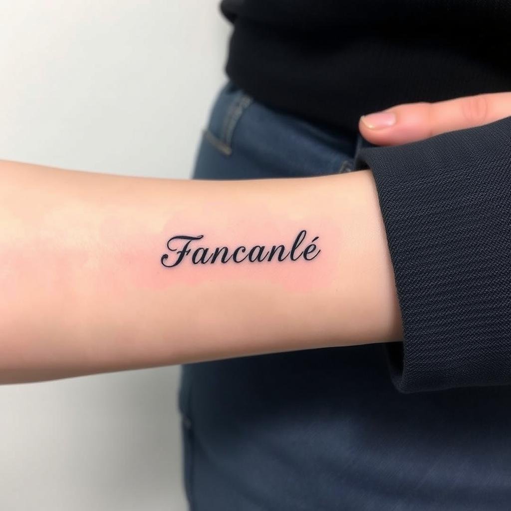 A minimalistic, small-sized tattoo