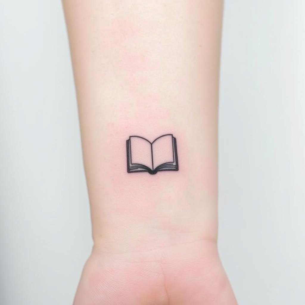A small, minimalist tattoo