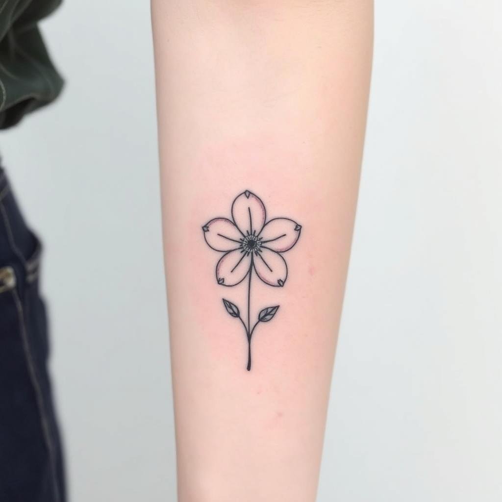 Birth flowers tattoo