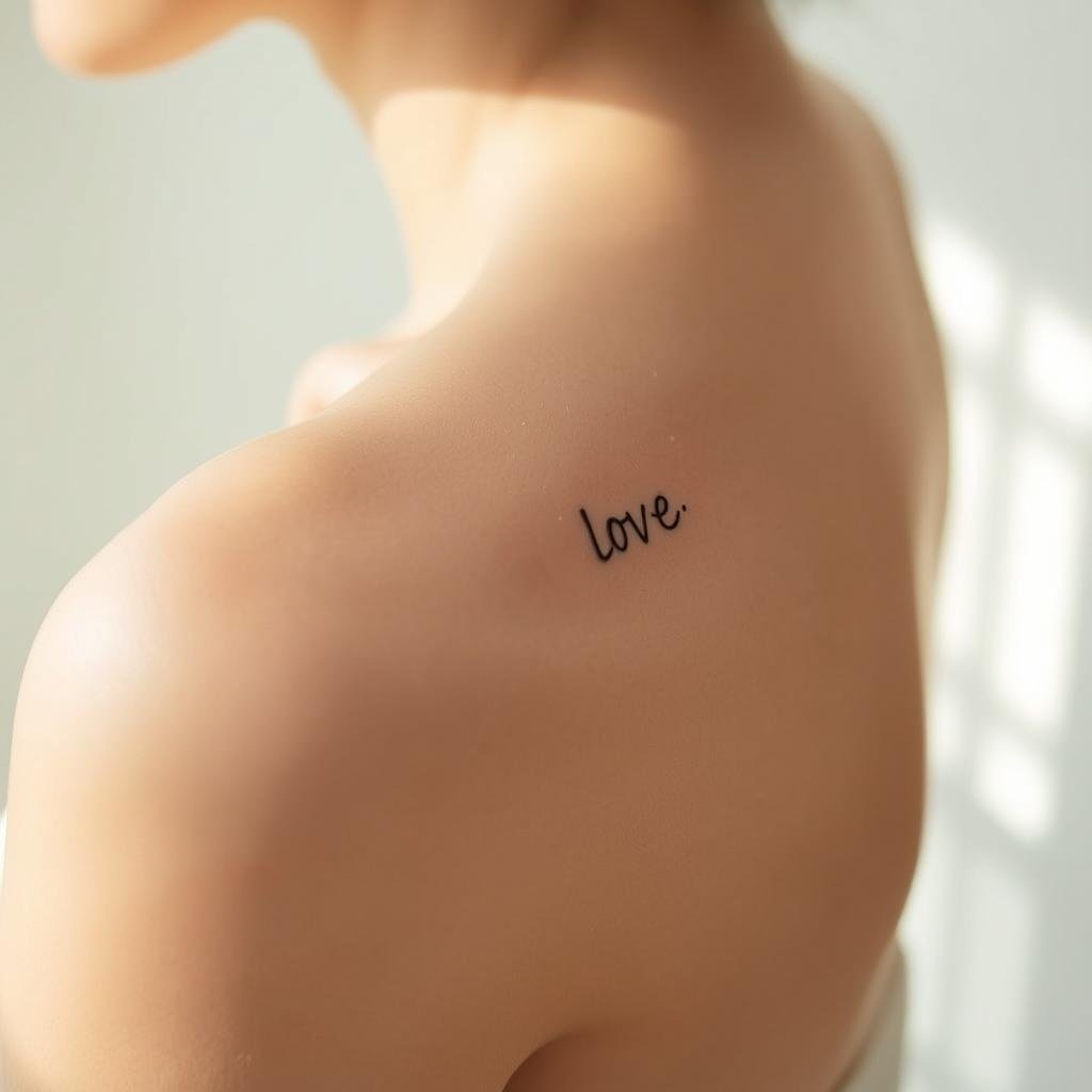 Delicate petite name tattoos in a serene, minimalist setting. Intricate cursive lettering delicately inked on pale, flawless skin. Elegant, understated composition with a shallow depth of field, highlighting the subtle beauty of the tattoos. Soft, diffused natural lighting casts a gentle glow, creating an intimate, refined atmosphere. The tattoos appear almost ethereal, radiating a sense of quiet elegance and personal significance. The overall impression is one of simplicity, grace, and the quiet power of personal expression through body art.