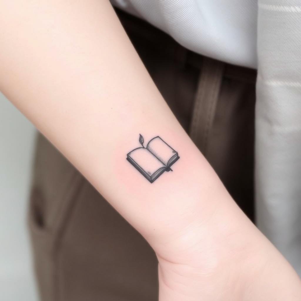 Design a small tattoo placed on the inner forearm