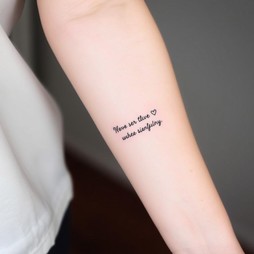 Elegant and Delicate Word Tattoos