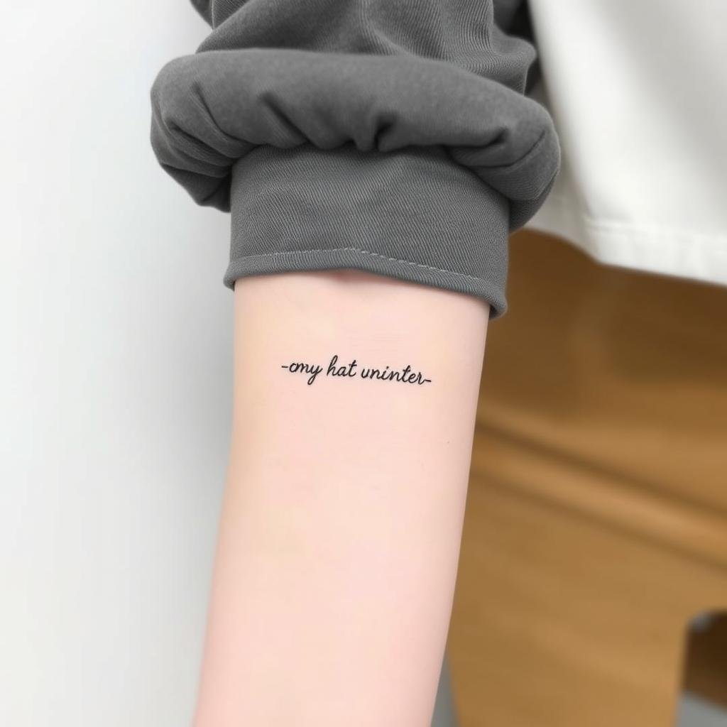 Minimalist small-sized tattoo design