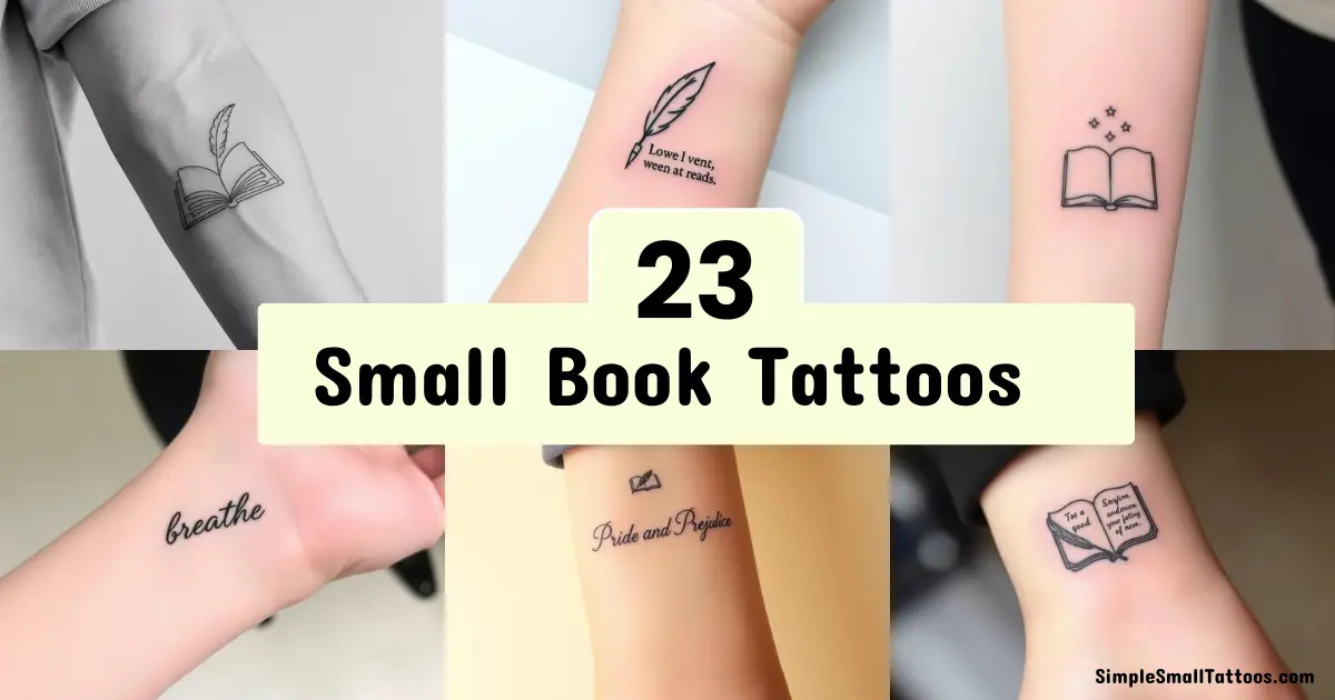 Read more about the article Small Book Tattoos for Literary Enthuasiasts