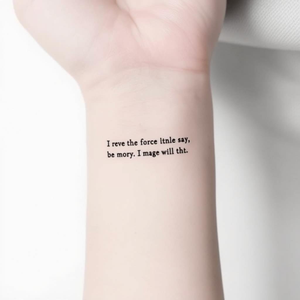 Small quote tattoos