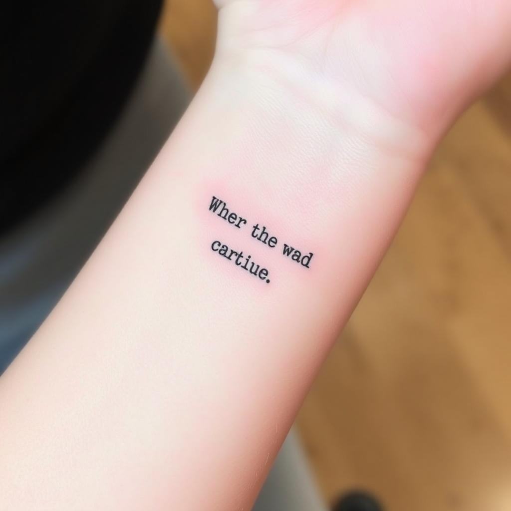 Tiny Quote Tattoo Ideas for a Unique Statement