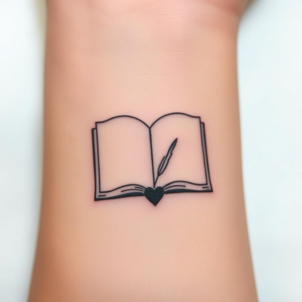 Unique Book-Themed Tattoo