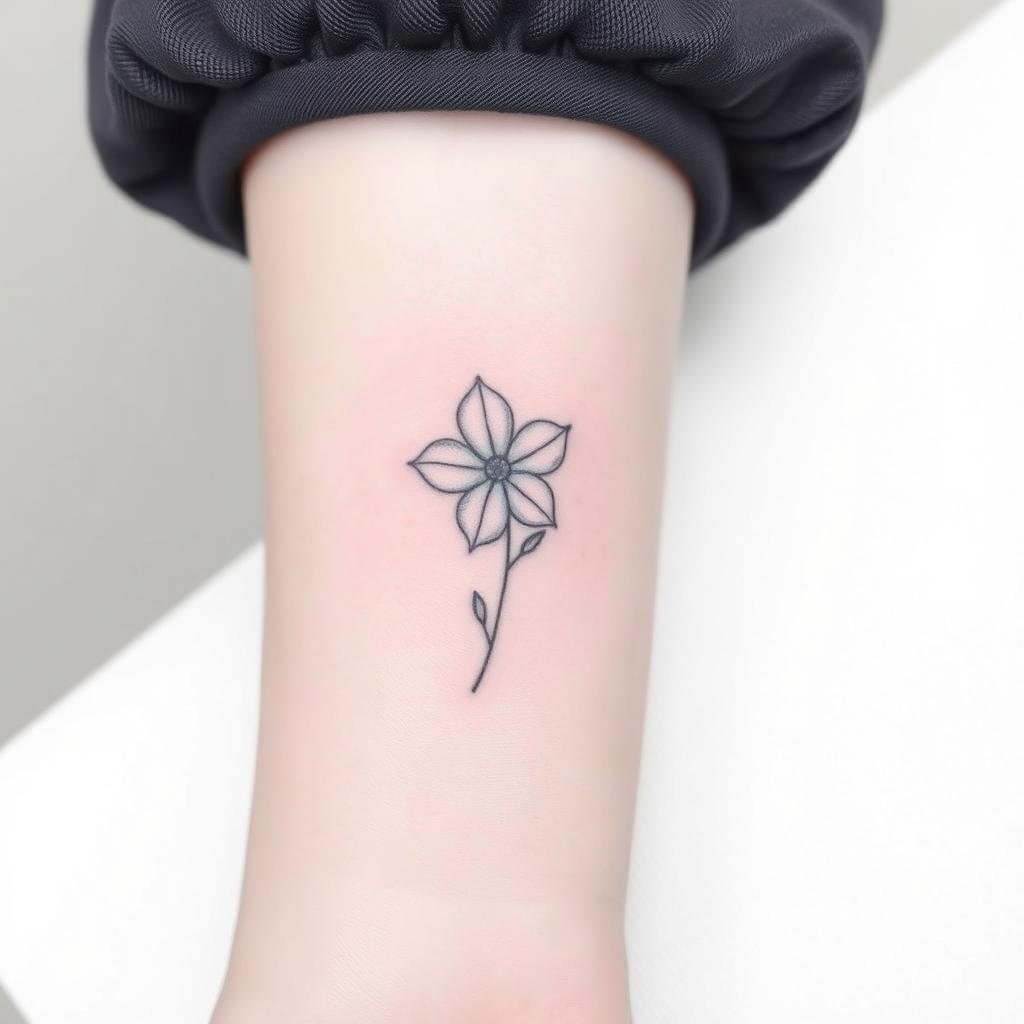 a birth flowe tattoo 
