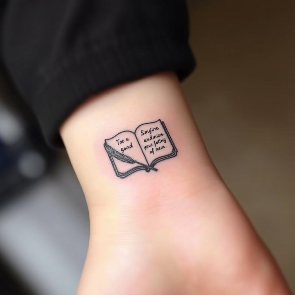 a small-sized tattoo minimal design