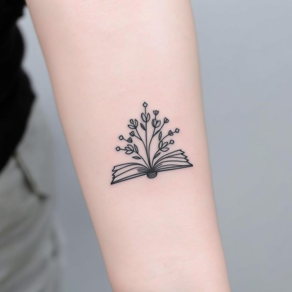 small book tattoos on the wrist