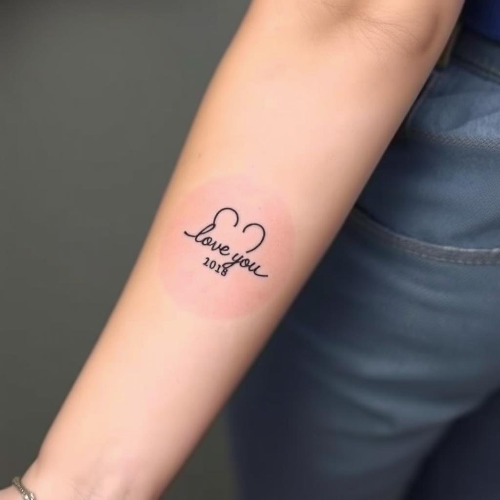 small letter tattoo
