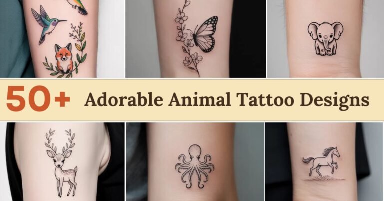 Read more about the article Adorable Animal Tattoo Designs – 45+ Ideas You’ll Love
