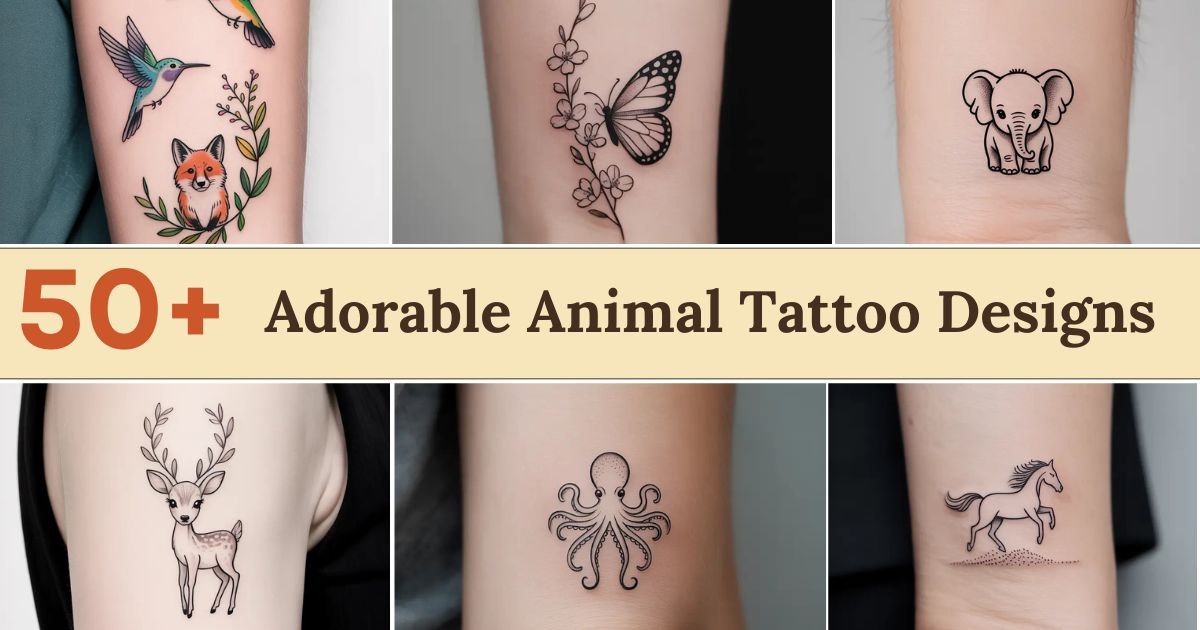 You are currently viewing Adorable Animal Tattoo Designs – 45+ Ideas You’ll Love