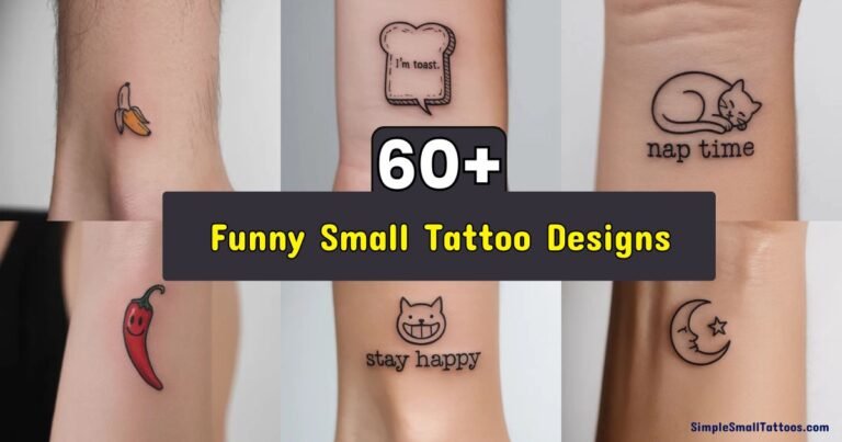 Read more about the article Funny Small Tattoo Ideas – 60+ Humor Designs To Make You Laugh