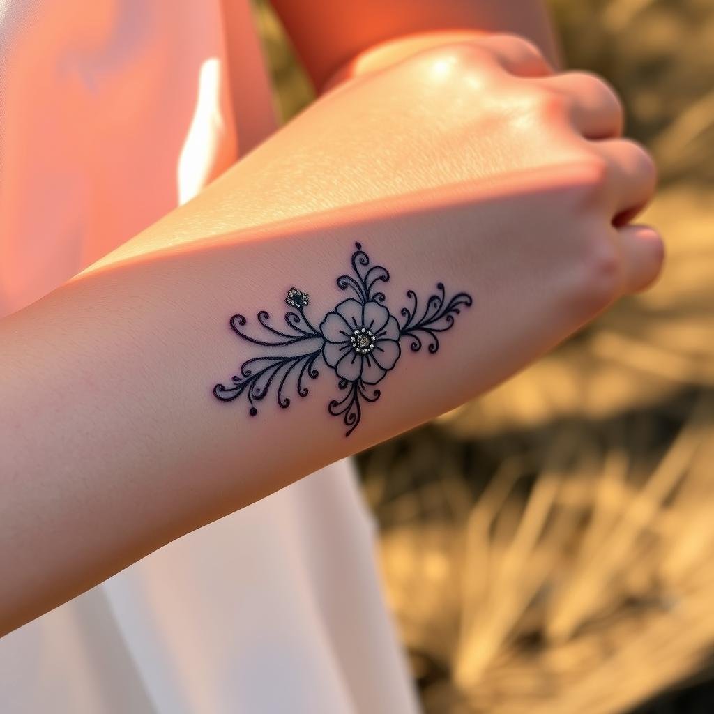 Dainty Wild West Ink Placement
