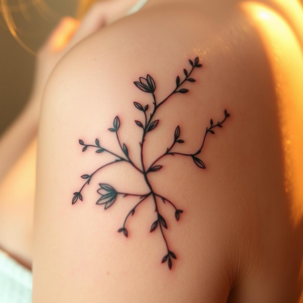 Delicate Botanical Art Tattoo Aftercare