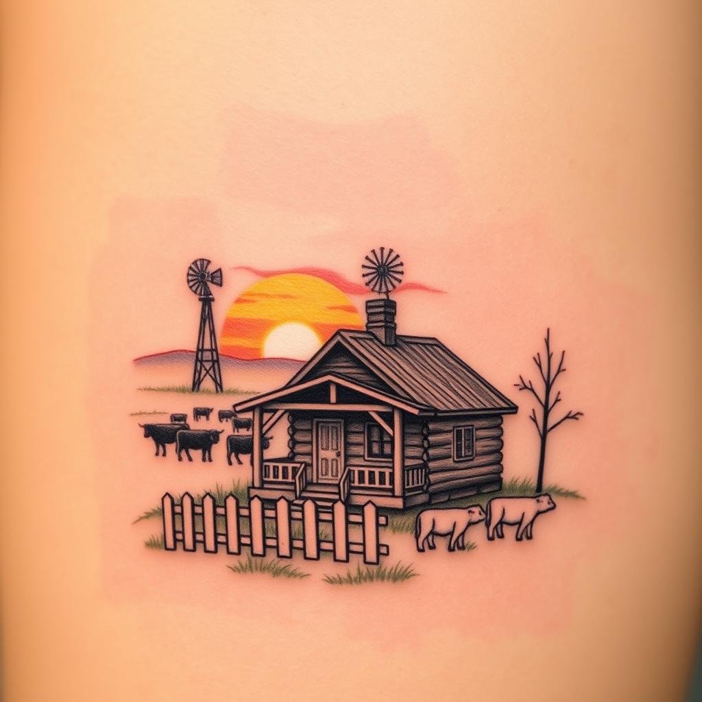 Miniature Ranch Tattoo Designs