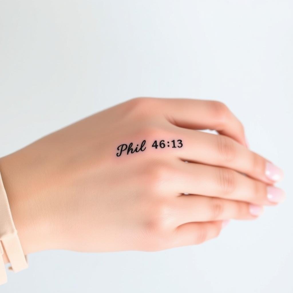 Dainty Bible Verse Tattoos for Women 3