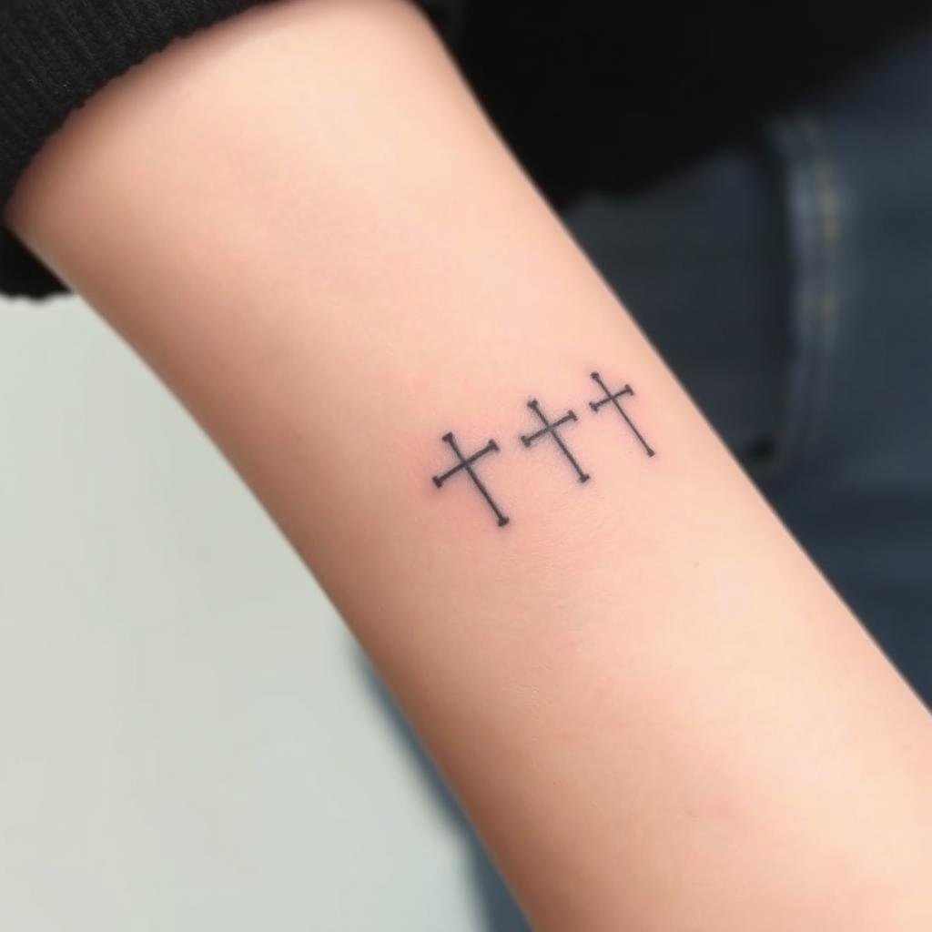 Inner Wrist Cross Tattoo Placements