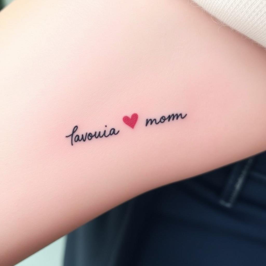 Mom's Favorite Phrases as Small Tattoo