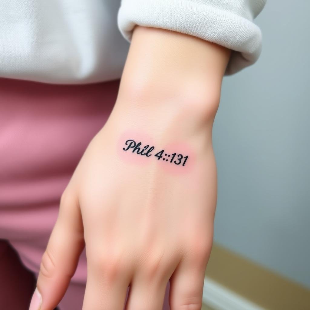 Scripture References as Meaningful Tattoo