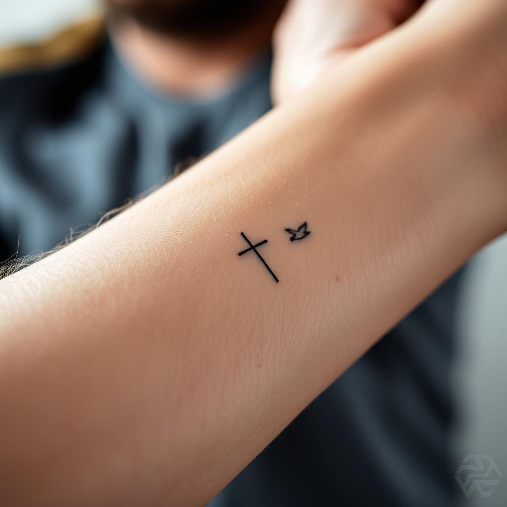 Small Christian Forearm Tattoos for Men Small Christian Forearm Tattoos for Men