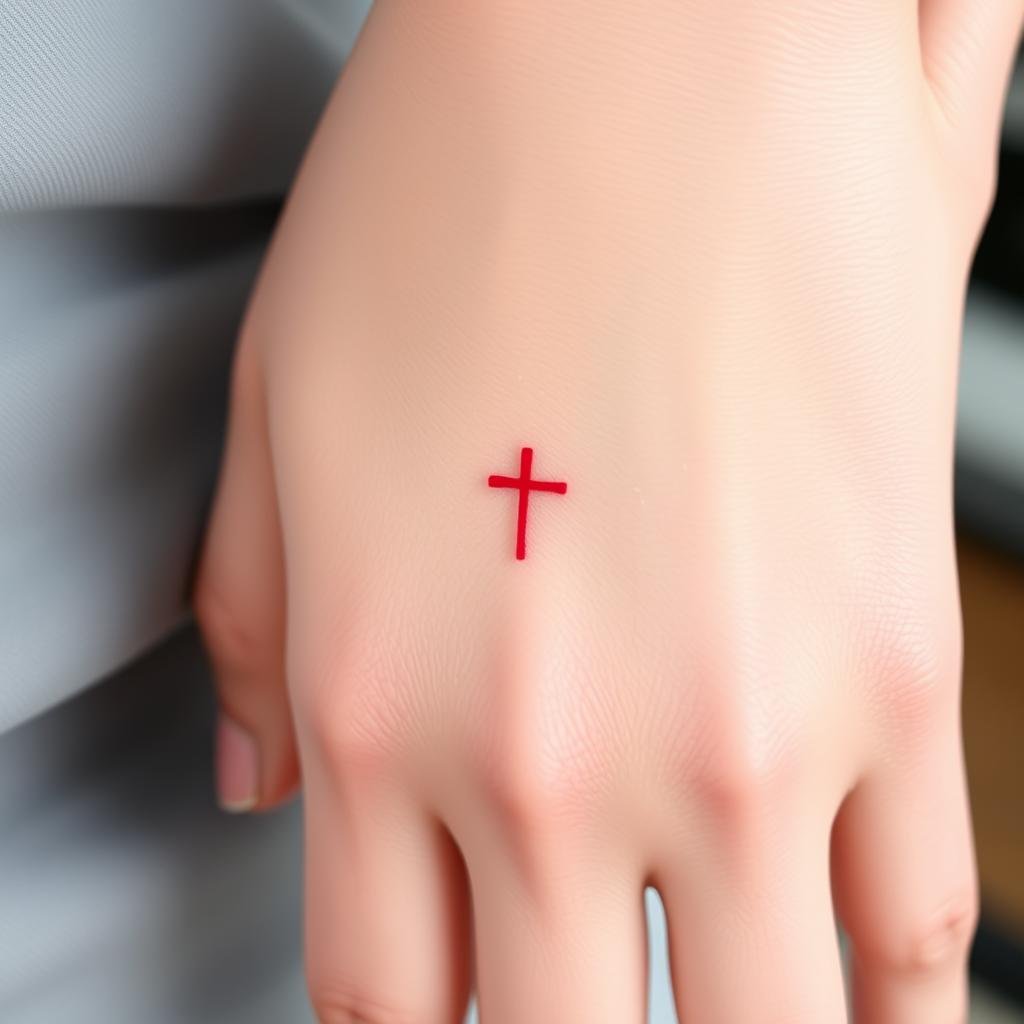 Small Christian Tattoos Color Symbolism 2