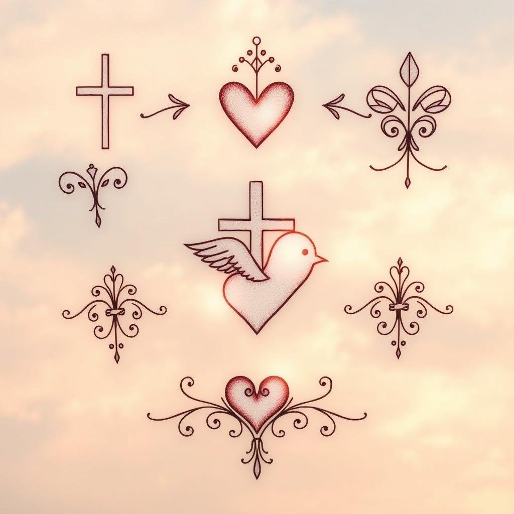 Small Christian Tattoos Design Elements