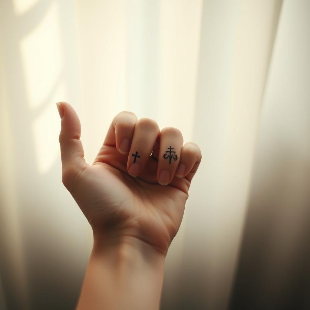 Small Christian Tattoos for Women Hand
