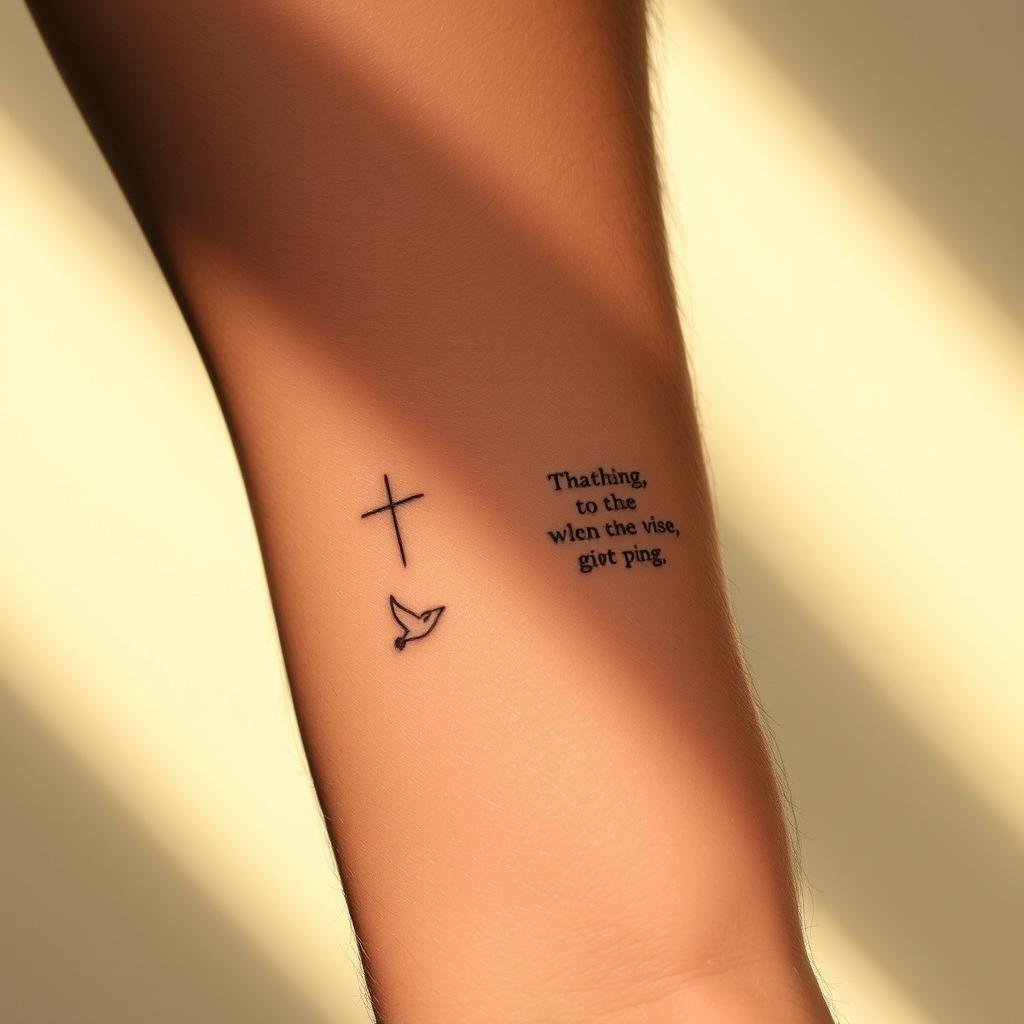 Small Christian Wrist Tattoos for Men Small Christian Wrist Tattoos for Men
