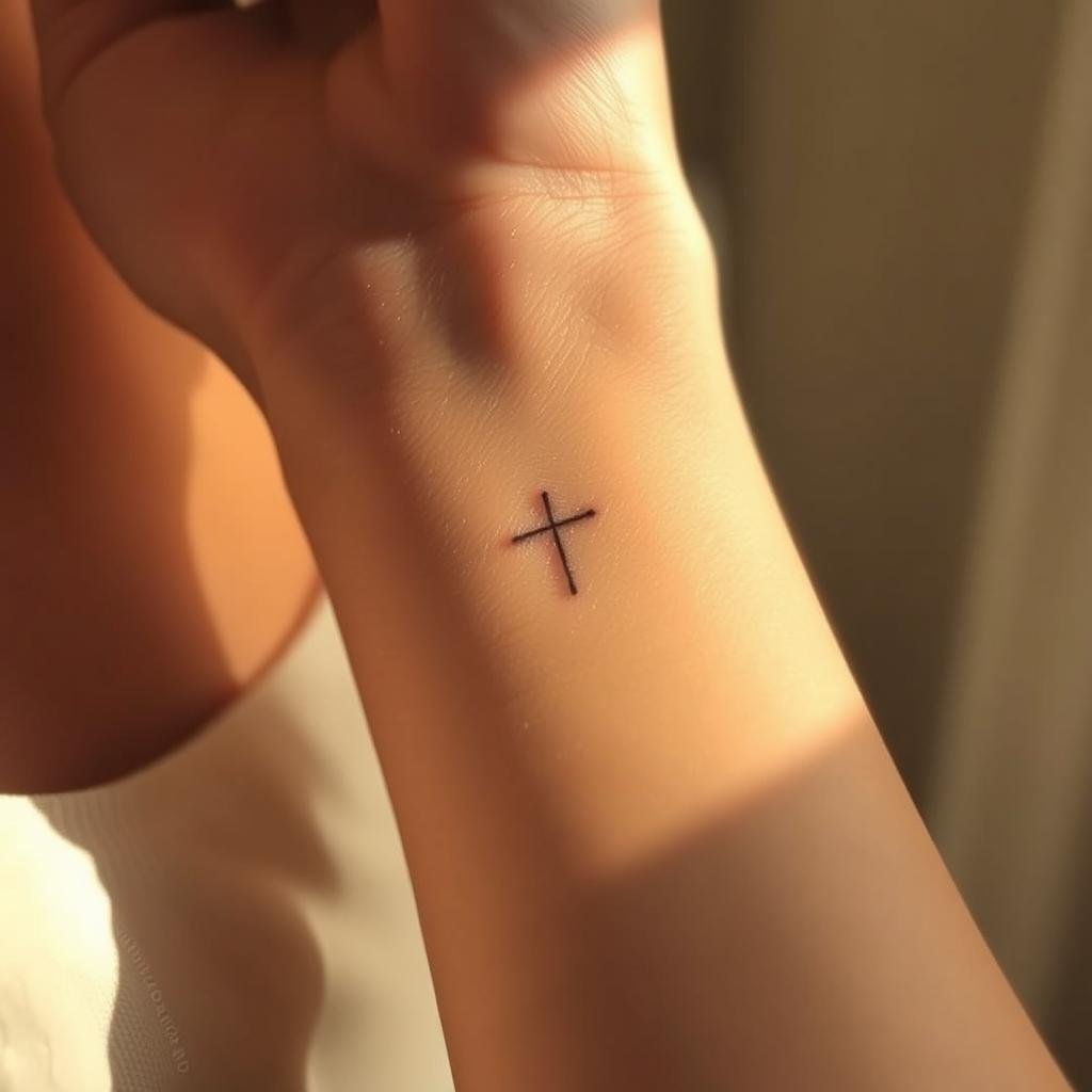 Small Cross Tattoo Designs for Wrist