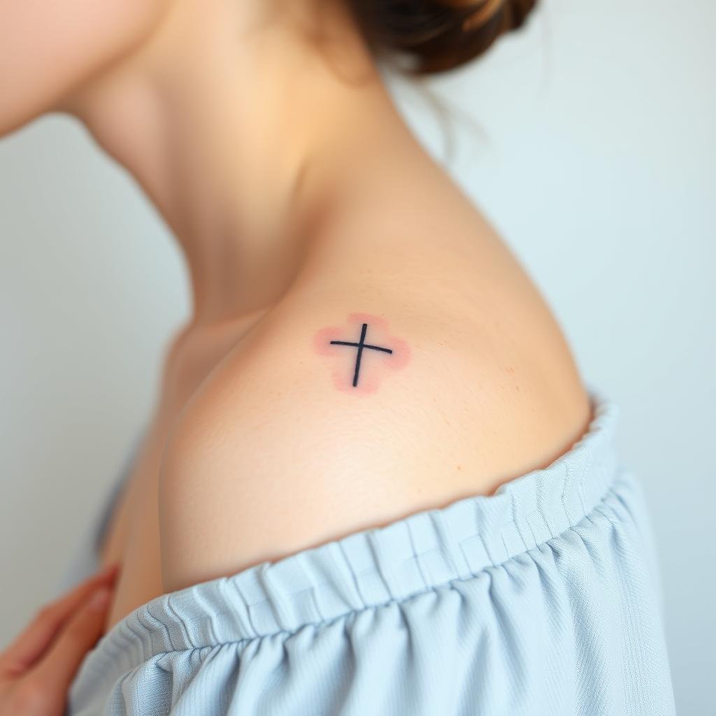 Small Cross Tattoo Placement Guide 3