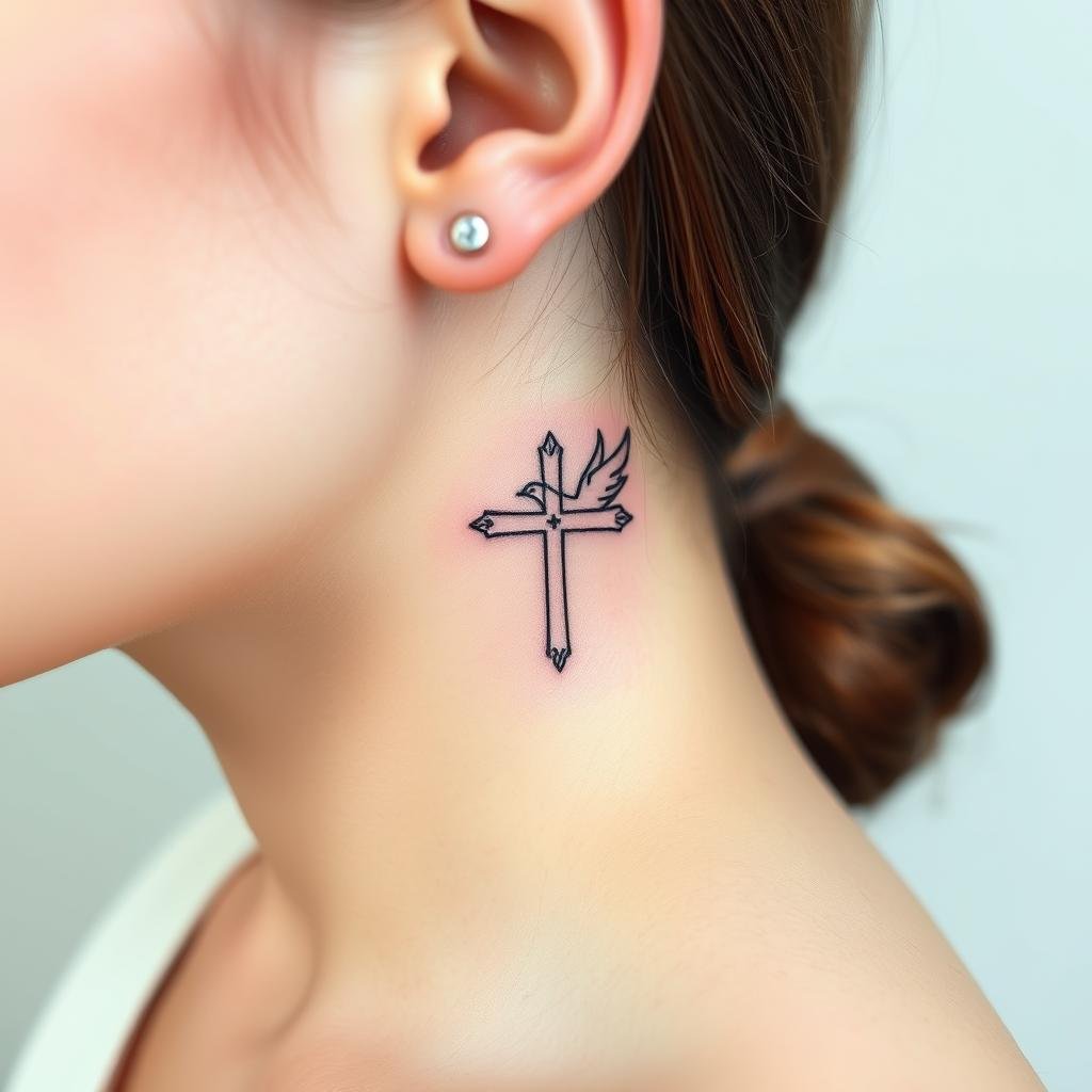 Unique Small Christian Tattoos for Females 2