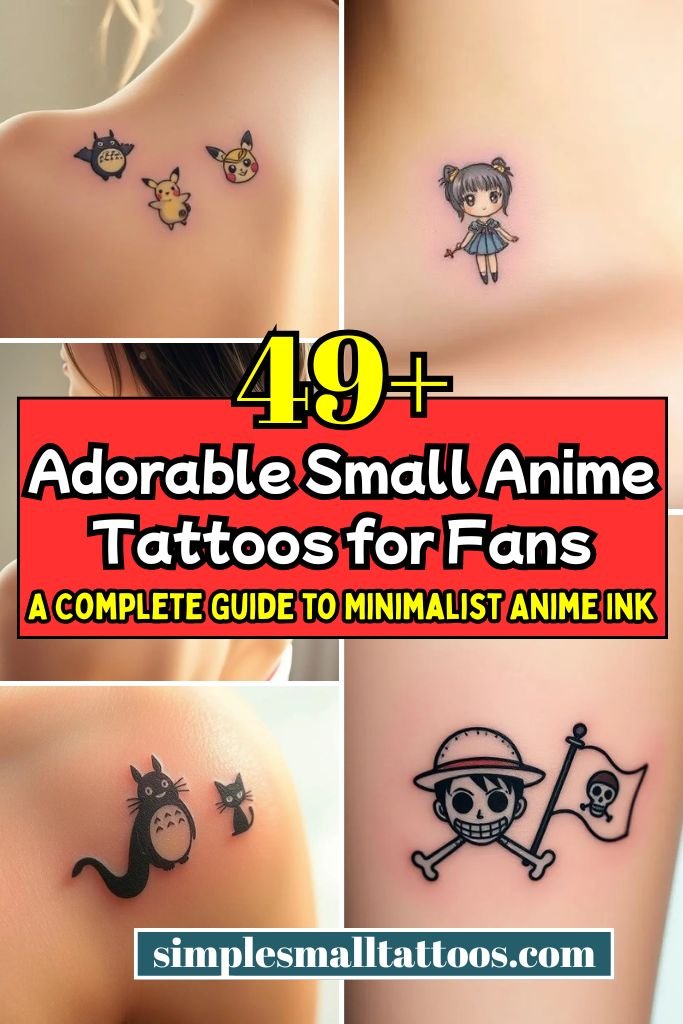 Adorable Small Anime Tattoos for Fans