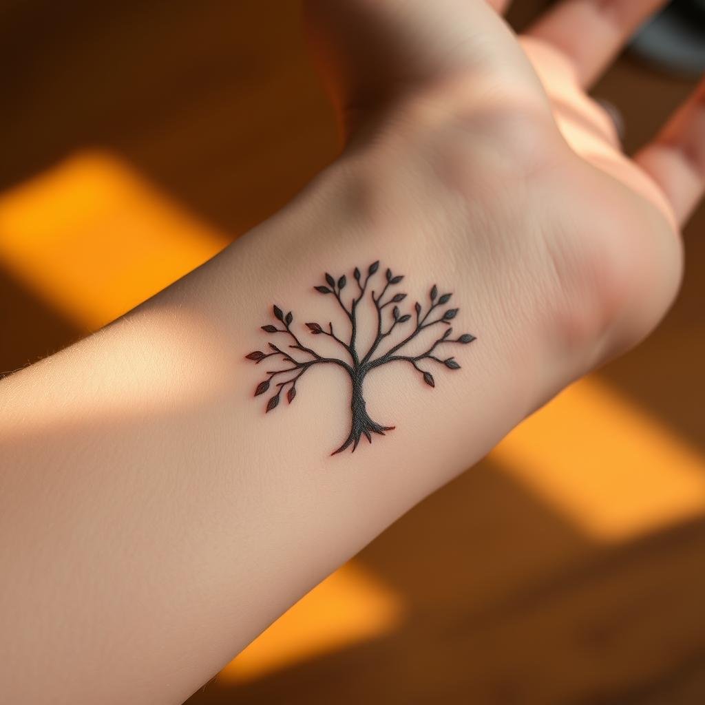 Family Tree Wrist Tattoo Placement