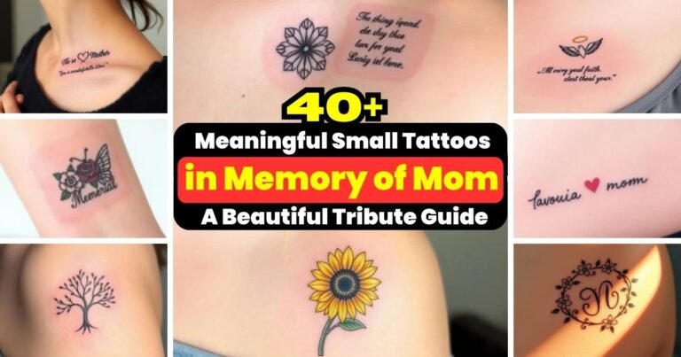 Read more about the article Meaningful Small Tattoos in Memory of Mom: A Beautiful Tribute Guide