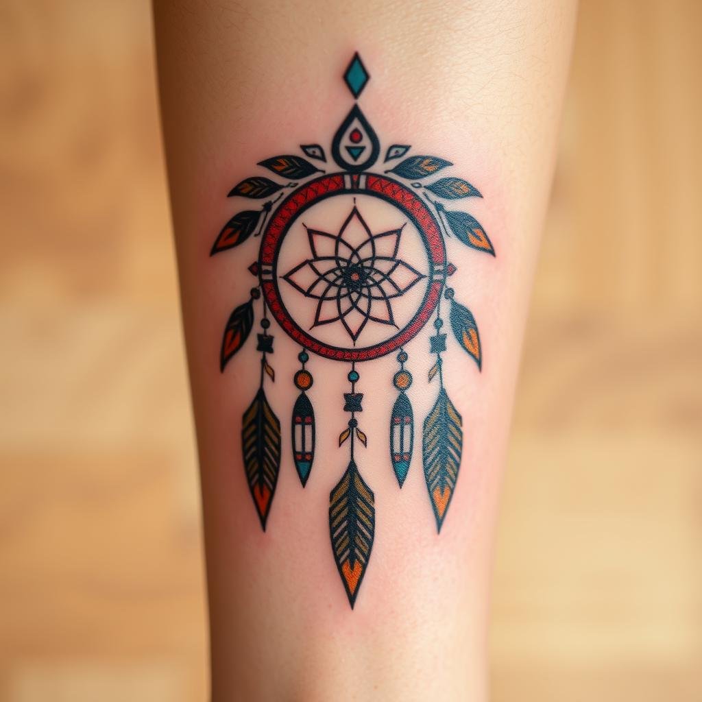 Native American Tribal Symbols Tattoo Design