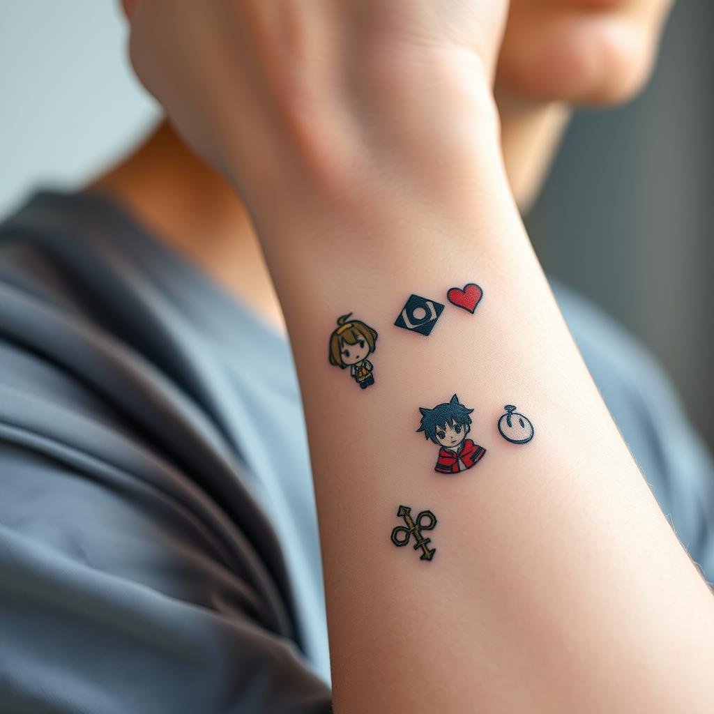 Small Anime Tattoos for Men