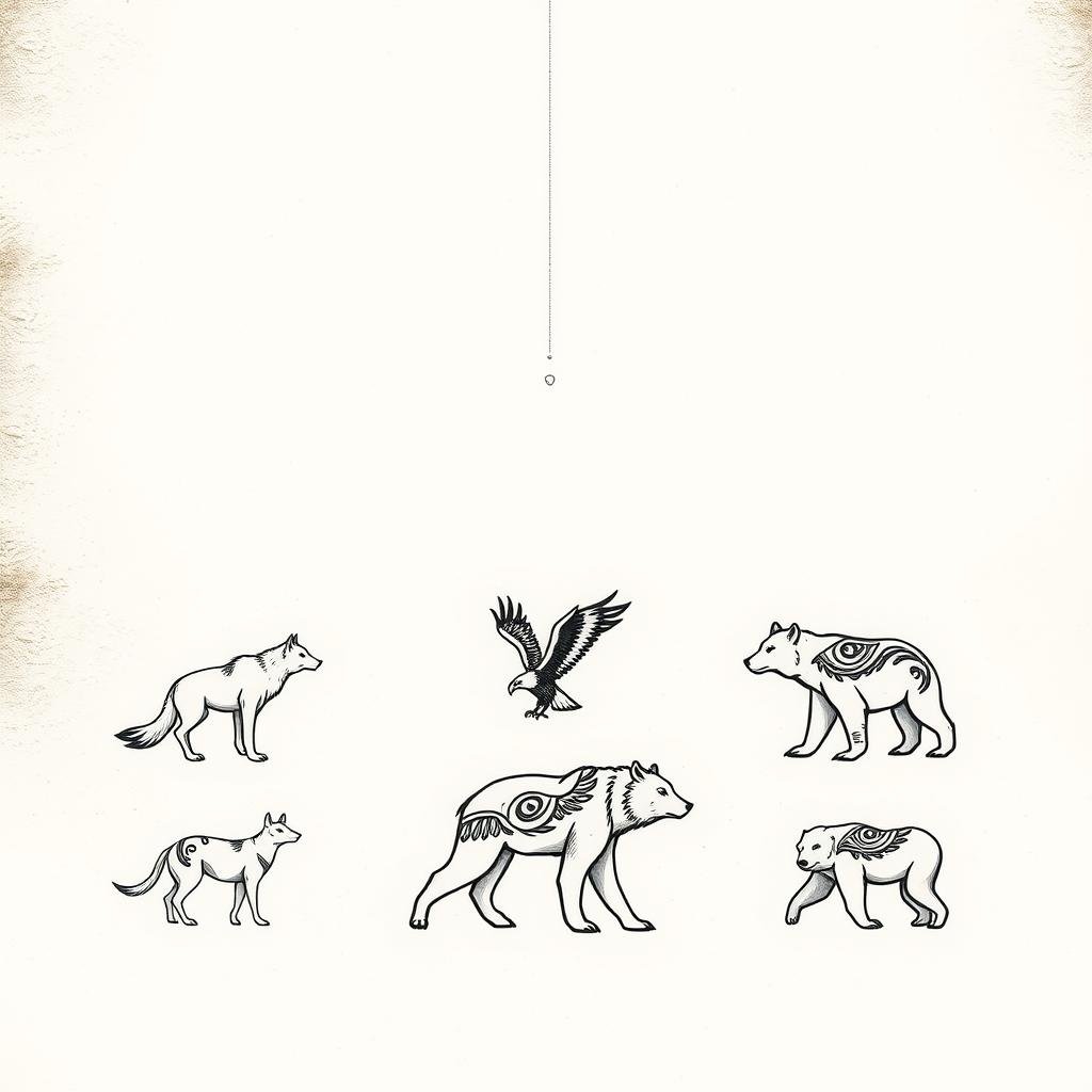 Small Tribal Animal Tattoos